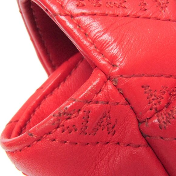 BALENCIAGA Red Leather Shoulder Bag - Picture 11 of 16